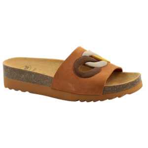 Scholl női papucs - Arenal - Cognac/Multi